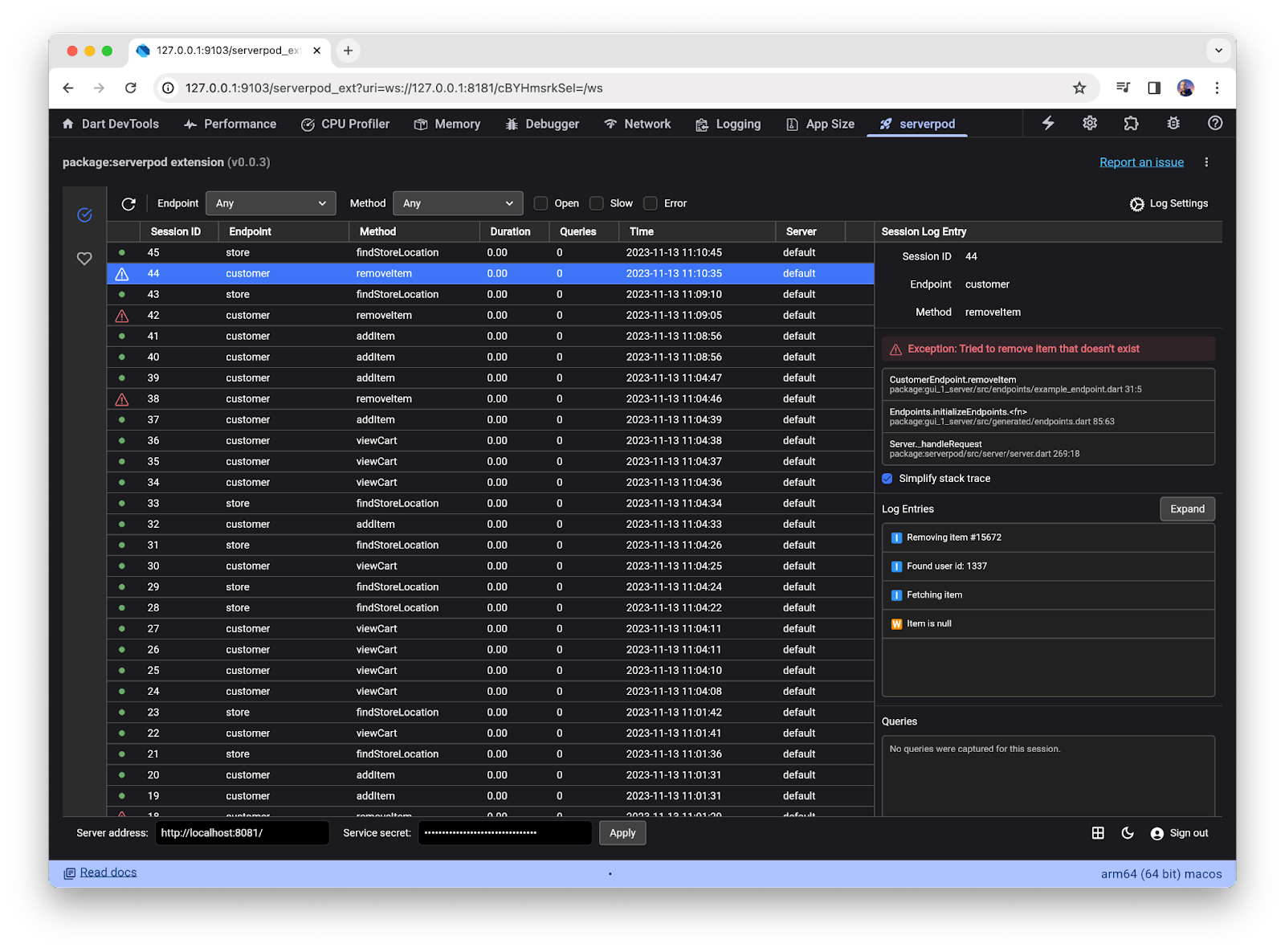 *A DevTools extension planned for the upcoming ServerPod 1.2 release*