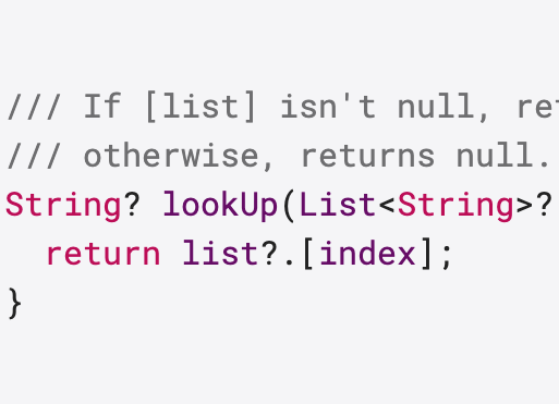 Dart nullability syntax decision: a?[b] or a?.[b]